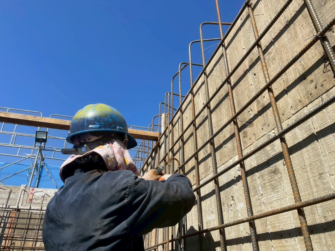 璞園喆里東 R3F水箱牆鋼筋綁紮