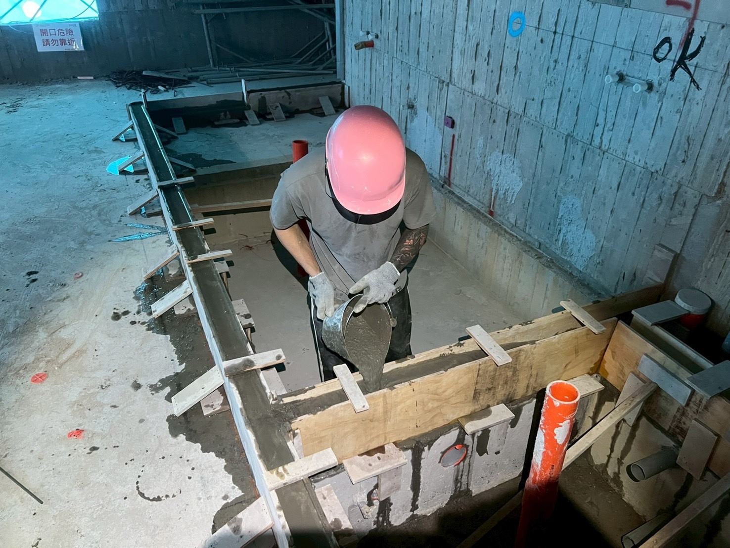 璞園喆里東 止水墩灌漿