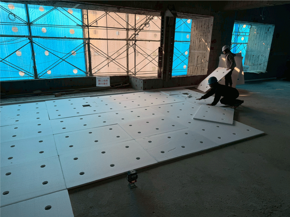 璞園喆里東 制音地坪施作1