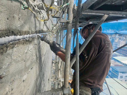 璞園喆里東 外牆層縫防水施作