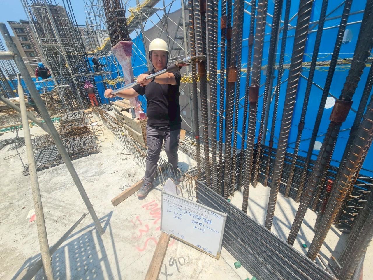 璞園喆里東 柱筋續接器扭力值查驗