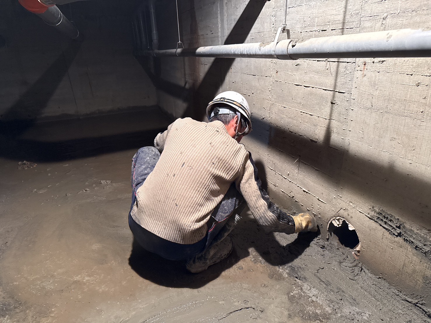 築觀 筏基坑防水施作