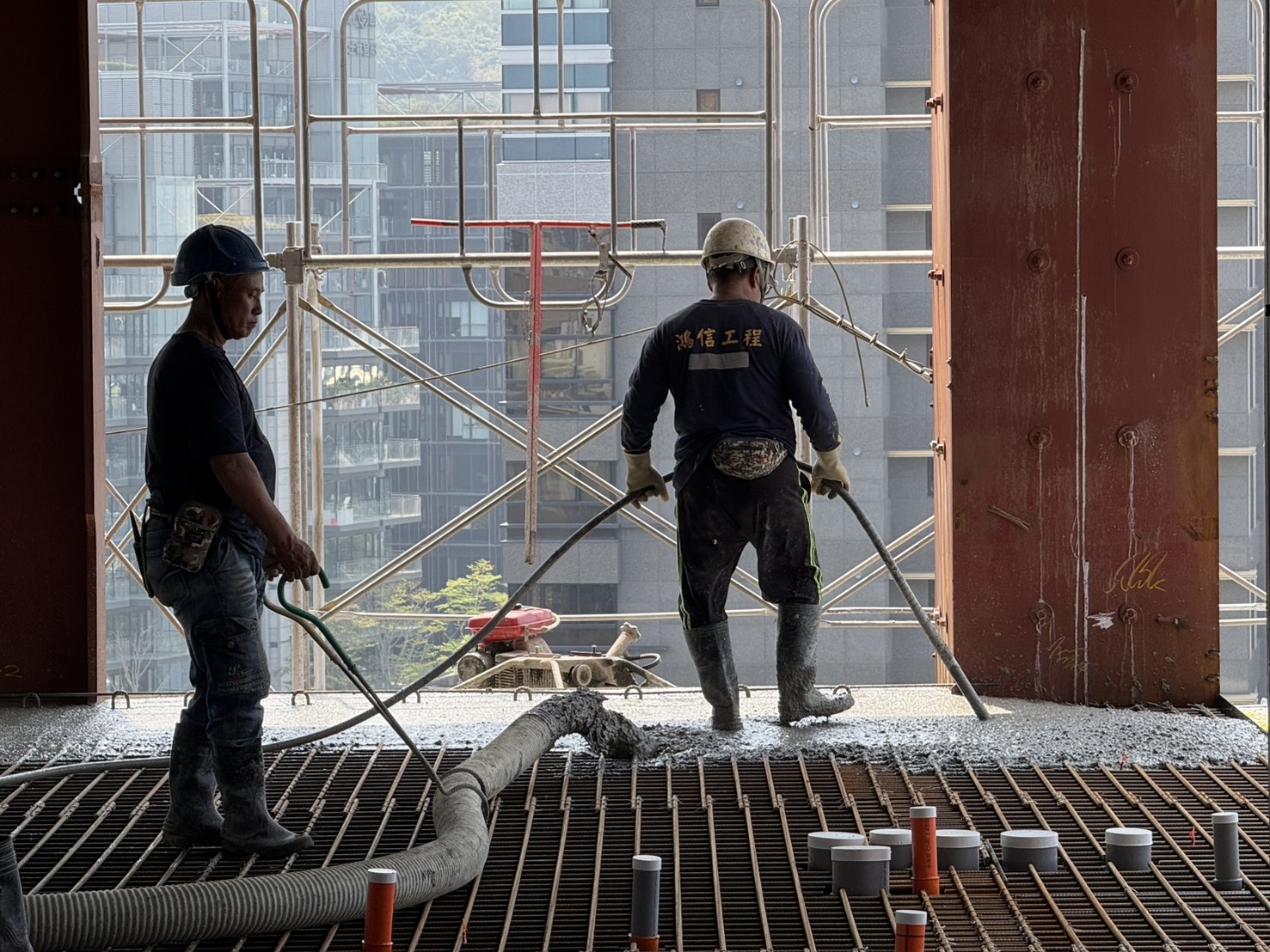 築觀 9FL版混凝土澆置